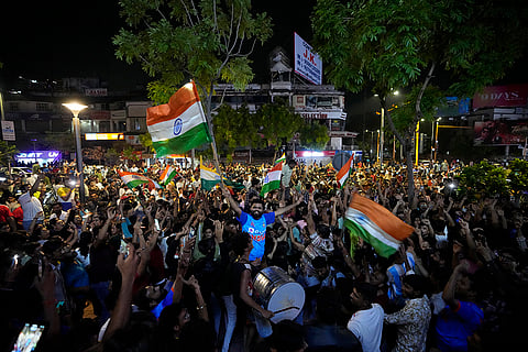 Cricket fans throng on streets to celebrate in Gujarat